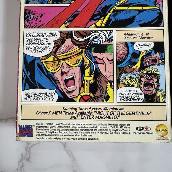Vintage X-Men VHS Lot of 3 1993 Volumes 3, 4, & 5 Marvel Comics - Picture 6 of 15